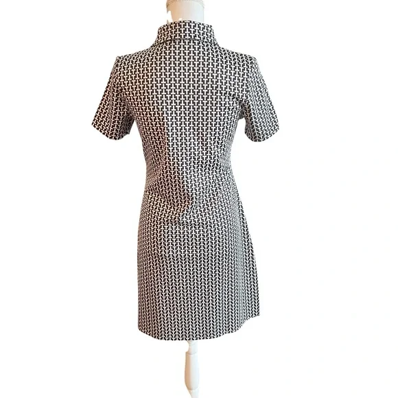 Tory Burch Sport JACQUARD COLOR BLOCK DRESS Tennis Golf SMALL NEW WITH TAGS - Picture 4 of 12